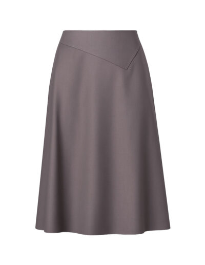 brązowa-spodnica-za-kolano-alma-na-zamek-z-karczkiem 3