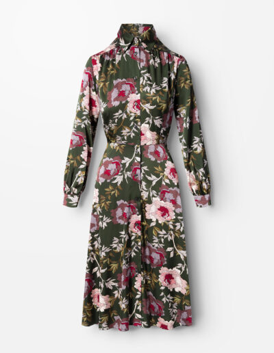 elegancka sukienka w kwiaty celeste