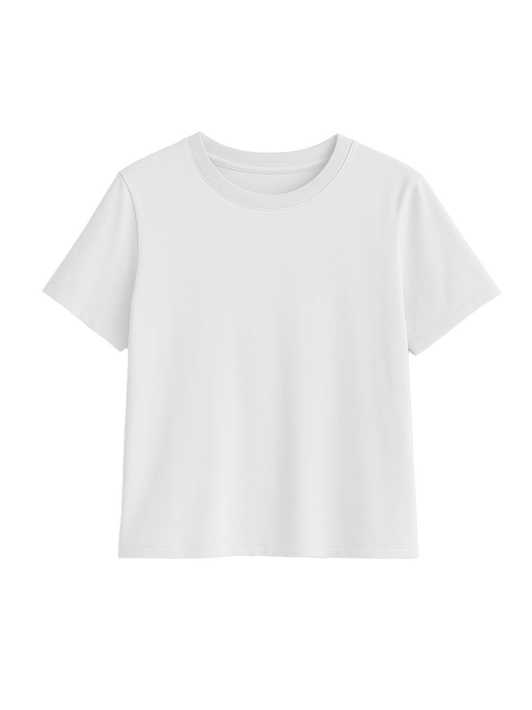 t-shirt klasyczny ELLE - koszulka klasyczna biały - dekolt łódka 3