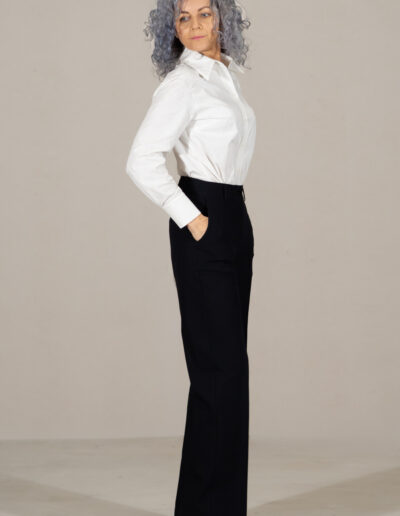 spodnie damskie VERA eleganckie czarne Sorelle di Stile